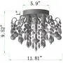 Q&S Small Chandelier, Modern Gold Mini Crystal Chandelier Ceiling Light Fixture for Bedroom,Hallway, Entryway ,G9 3-Light.