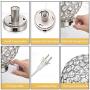 Crystal Ball Table Lamp Set of 2 with USB Charging Port,Decorative Nightstand Room Lamps, Bedside Night Light Lamp, Fashionable Large Table Lamp for Bedroom, Living Room,Office,Dresser,Dining Room