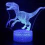 4 Pcs 3D Dinosaur Night Light, 3D Dinosaur Lamp, 16 Color Changing Night Lights, Remote Control Animal Toys Night Light, Bedroom Home for Boys Girls and Kids Birthday Xmas Gift BLUELAMP 8503