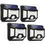 LE Solar Lights, Motion Sensor Outdoor Light, 270° Wide Angle, Four-Sided Lighting, Waterproof, Easy to Install, Wireless Security Lights for Front Door, Garage, Yard and More (Pack of 4) LE Solar Lights, Motion Sensor Outdoor Light, 270° Wide Angle, Four-Sided Lighting, Waterproof, Easy to Install, Wireless Security Lights for Front Door, Garage, Yard and More (Pack of 4)
