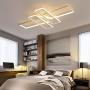Modern Ceiling Lamp LED Stepless Dimming with Remote Control Close to The Ceiling Light Fixture Geometric Ceiling Light for Living Room Bedroom Office Indoor Chandelier Diameter 90 cm x 60CM (White) Modern Ceiling Lamp LED Stepless Dimming with Remote Control Close to The Ceiling Light Fixture Geometric Ceiling Light for Living Room Bedroom Office Indoor Chandelier Diameter 90 cm x 60CM (White)