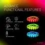 EVERICA RGB Flexible Color Changing Remote Control 16.4ft Waterproof Led Light Strip for Bedroom Home Decoration TV Gaming Room Party Balcony and Camping