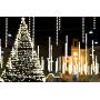 Extendable 33FT 50LED C9 Christmas Lights String, LED Christmas Lights Plug in with 29V Safe Adaptor, Waterproof Decorative Lights Indoor & Outdoor for Christmas Tree Party Decorations (Warm White)