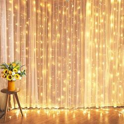 Curtain Lights for Decorations, 10 Ft Connectable String Lights with 8 Twinkle Modes Led Fairy Lights for Bedroom, Outdoor String Lights for Party Wedding Decorations Indoor Twinkle Lights for Window