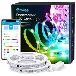 Govee 32.8Ft LED Strip Lights RGBIC App Control, Light Strip with Segmented Color Control Smart Color Picking, Dreamcolor Music Sync Led Lights for Room, Bedroom, Kitchen, Christmas Decor