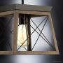 Luxury Industrial Chic Pendant Light, Small Size: 9''H x 10''W, with Modern Farmhouse Style Elements, Olde Bronze Finish, UHP2124 from The Berkeley Collection by Urban Ambiance