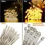 [IP65 Waterproof] Outdoor String Lights Battery Operated, 33FT 100 LED Christmas Fairy Lights with Remote Control, Timer Program, 8 Lighting Modes for Xmas Halloween Wedding Garden Patio - Warm White