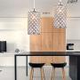 Modern Crystal Pendant Lighting Hanging Pendant Lighting Fixture Adjustable Ceiling Light for Kitchen Dining Room Bedroom Kitchen Island (Silver) Modern Crystal Pendant Lighting Hanging Pendant Lighting Fixture Adjustable Ceiling Light for Kitchen Dining Room Bedroom Kitchen Island (Silver)