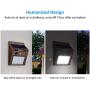 TORCHSTAR Outdoor LED Solar Powered Motion Sensor Light, IP65 Waterproof Wireless Outdoor Wall Lighting for Driveway, Patio, Garage, Porch, 6500K Pure White, Oil Rubbed Bronze, Pack of 4