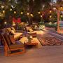30FT String Lights Outdoor with Flickering Flame, Extendable Commercial Grade Outdoor String Lights, Weatherproof String Lights for Halloween,Patio, Party, Garden,Christmas