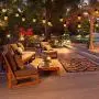 30FT String Lights Outdoor with Flickering Flame, Extendable Commercial Grade Outdoor String Lights, Weatherproof String Lights for Halloween,Patio, Party, Garden,Christmas