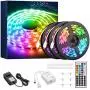 Onforu 50ft RGB LED Strip Lights, Music Synchronized Light Strip with 44 Keys Remote, Color Changing Room Lights with Timing, 5050 RGB Tape Light, DIY Multicolor Rope Light for Bedroom, TV, Party, Bar Onforu 50ft RGB LED Strip Lights, Music Synchronized Light Strip with 44 Keys Remote, Color Changing Room Lights with Timing, 5050 RGB Tape Light, DIY Multicolor Rope Light for Bedroom, TV, Party, Bar