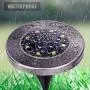 Solpex Solar Ground Lights 8 Pack, 8 LED Solar Powered Disk Lights Outdoor Waterproof Garden Landscape Lighting for Yard Deck Lawn Patio Pathway Walkway (White)