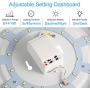 Lineway Motion Sensing Ceiling Light Indoor/Outdoor LED Flush Mount Light Fixture 15W 3000K Ceiling Lamp Radar Sensor for Bathroom Hallway Stairway Garage Porch, 100 Watt Equivalent (Warm White)
