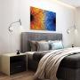 Wall Mounted Lamp, Joossnwell Sconce Light with Plug in Cords Wall Reading Light with Switch for Living Room Bedroom Warm White 3000K