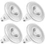 Sunco Lighting 4 Pack PAR38 LED Bulb with Dusk-to-Dawn Photocell Sensor, 15W=120W, 5000K Daylight, 1250 LM, Auto On/Off, Security Spotlight Indoor/Outdoor - UL & Energy Star Listed