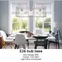 VINLUZ 3 Light Linear Chandeliers Brushed Nickel with Clear Glass Shade Modern Kitchen Island Pendant Dining Room Light Fixture Hanging Farmhouse Ceiling Light for Living Room Bar