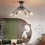 NEWSEE Flush Mount Ceiling Light Fixture Sputnik Chandelier Industrial Bedroom Lighting Fixtures Modern Style for Kitchen Dining Room Living Room Kitchen Hallway Cafe Bar (5 Light)