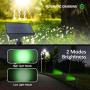 T-SUNUS Solar Green Lights Outdoor, 20 LEDs Solar Spot Lights Solar Landscape Lights Solar Lights Outdoor 2 in 1 Solar Powered Wall Light Solar Garden Light for Yard Garden Driveway Porch Patio