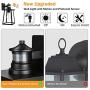WIHTU Outdoor Wall Light with Motion Sensor, Dusk to Dawn Light Fixtures Wall Mount, Motion Activated Porch Light, Anti-Rust Waterproof Exterior Wall Sconce with Black Metal for Garage, Entryway, yard