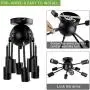Depuley 8-Light Sputnik Chandeliers Flush Mount, Mid Century Ceiling Bedroom Light Fixtures, Modern Black Ceiling Retro Lamp for Kitchen/ Living Room/Dining Room Lighting, 8X E26 Sockets