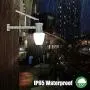 ENGREPO Solar Lights Outdoor, Security Wireless Waterproof Solar Lantern Light Auto On/Off Dusk to Dawn with Remote Control for Yard, Garden, Corridor, Warehouse, Garage