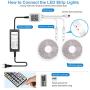 Daybetter Led Strip Lights Waterproof 10M 32.8ft Color Changing RGB 3528 600 LEDs, Led Lights for Bedroom,Holiday
