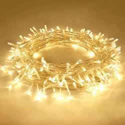 JMEXSUSS 400 LED Christmas Lights Outdoor Indoor String Lights with 8 Modes Warm White Christmas Tree Lights Plug in