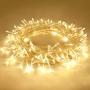 JMEXSUSS 400 LED Christmas Lights Outdoor Indoor String Lights with 8 Modes Warm White Christmas Tree Lights Plug in