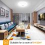 Onforu 32W LED Ceiling Lights Flush Mount, 3200lm Bedroom Ceiling Lamp, 6000K Daylight White Round Surface Bathroom Ceiling Light Fixture, IP54 Waterproof 300W Equivalent for Hallway, Kitchen
