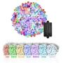 Vanthylit Curtain String Light 300 LED Multi-Colored Hanging Fairy Curtain Lights for Bedroom Living Room Wall Party Xmas Backdrop