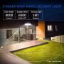 Solar Security Lights Outdoor, Sonata Super Bright LED Solar Motion Sensor Light with 3 Adjustable Heads, 1500LM 6000K IP65 Waterproof Flood Light for Backyard, Pathway and Patio