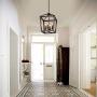 Q&S Farmhouse Chandelier Light Fixture,Vintage Rustic Pendant Lighting,Rectangle Lantern,ORB+Bronze Rubbed Finish,Metal Lighting Fixtures for Dining Room,Kitchen,Foyer,Entryway,4 Lights