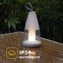 LUTEC LED 190LM Night Light Touch-Button Operation 3 Step Dimmer Portable & Moveable Table Light Outdoor,Waterproof Exterior Atmosphere Lighting for Patio, Tent