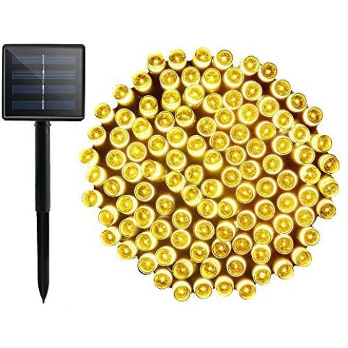 Komoon Solar String Lights 72 Ft 22 Meter 200 LED Solar Powered Fairy Christmas Lights for Outdoor Gardens Homes Wedding Party Lawn Patio Xmas Tree Waterproof (Warm White) Komoon Solar String Lights 72 Ft 22 Meter 200 LED Solar Powered Fairy Christmas Lights for Outdoor Gardens Homes Wedding Party Lawn Patio Xmas Tree Waterproof (Warm White)