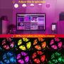 100ft/30m 5050 RGB LED Strip Lights, Bluetooth led Strip Light, Controlled via Smart app, Sync with Music, led Strips are Ideal Decoration for Bedroom,Home, bar and Party(100ft)