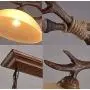 Ladiqi 2 Lights Pendant Light Industrial Farmhouse Dining Table Hanging Island Lighting Fixture Retro Antlers Chandelier Lights Amber for Kitchen Dining Room Living Room Bar