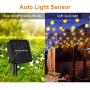 Cosumina Outdoors Globe Solar String Lights 23ft 50 LED Outdoor Bulb String Lights,Waterproof 8 Modes Solar Patio Lights for Patio, Garden, Gazebo, Yard