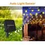 Cosumina Outdoors Globe Solar String Lights 23ft 50 LED Outdoor Bulb String Lights,Waterproof 8 Modes Solar Patio Lights for Patio, Garden, Gazebo, Yard