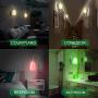 HONWELL Wall Lamp Battery Operated LED Wall Sconces Indoor Wireless Multi Color Wall Sconce Light Fixture for Room Lighting, Stick Lights for Kitchen Hallway Bathroom, 12 Colors, Remote Controlled