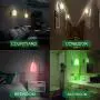 HONWELL Wall Lamp Battery Operated LED Wall Sconces Indoor Wireless Multi Color Wall Sconce Light Fixture for Room Lighting, Stick Lights for Kitchen Hallway Bathroom, 12 Colors, Remote Controlled