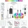 50ft Led Strip Lights, Leeleberd Music Sync Color Changing Led Light Strips, App Control and Remote, Led Lights for Bedroom Living Room Party Home Decoration