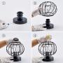 YLONG-ZS Semi Flush Mount Ceiling Light Fixture for Farmhouse Kitchen, Hallway, Porch, Black Rustic Industrial Style, Ceiling Light Covers
