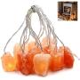 Himalayan Salt String Light with Rock,USB Fairy Lights Night Pink Salt Lamp ,Natural Hand Carved Himalayan Small String Lamp for Office,Baby,Child,LED Nightlight for Bedroom,Bedside,Desk,Computer