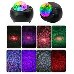 Star Night Light Projector, Vinkki Nebula Galaxy Projector LED Star Light Ocean Wave Projector with Bluetooth Speaker for Baby Kids Bedroom Party Home Holidays Night Light Ambiance