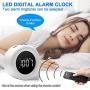 Star Projector Night Light,ROTEK DIY Stickers Alarm Clock Galaxy Projector with 8 Lighting Effects,White Noise Sound LED Night Light Bluetooth Speaker with Remote Control for Kids Adult Home Bedroom