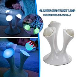 NOKIO Nightlight with Portable Balls,Creative Night Light,This Glowing Nightlight Lamp Has Removable Glow Balls for Trips to The Bathroom,Bedroom