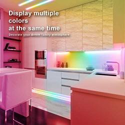 QJB LED Strip Lights - RGBIC, Dreamcolor Sync Music Color Changing for Bedroom(32.8FT)