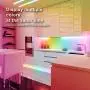 QJB LED Strip Lights - RGBIC, Dreamcolor Sync Music Color Changing for Bedroom(32.8FT)