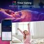 LED Strip Lights 32.8ft, Allkeys Led Lights Strip 5050 RGB 300 LEDs with 24 Keys IR Remote Controllers, LED Lights Color Changing Waterproof Music Sync APP Control for Bedroom Party Home Decoration